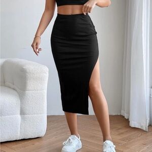 SHEIN Black Pencil Skirt